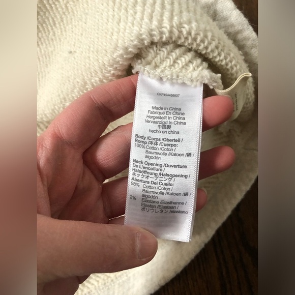 Madewell MWL Women’s S Airyterry Sweatshirt Tee Dress in Heathered Beige - EUC! - Picture 9 of 12